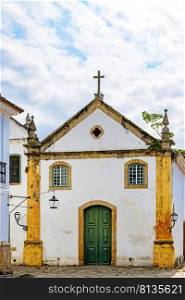 Famous churches in the ancient and historic city of Paraty on the south coast of the state of Rio de Janeiro founded in the 17th century. Famous churches in the ancient and historic city of Paraty