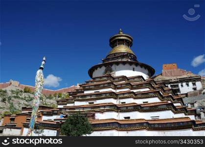 Famous grand pagoda at Gyangze lamasery,Tibet