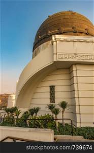 Famous Griffith observatory in Los Angeles california