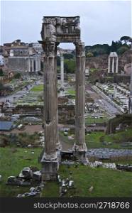 famous historic Forum Romanum in the centre of Rome