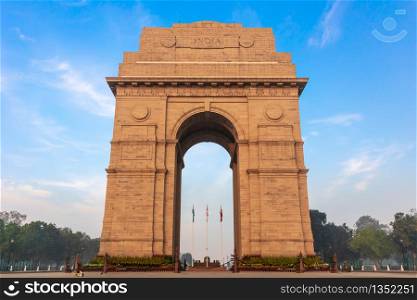 Famous India Gate in the city centre of New Delhi.. Famous India Gate in the city centre of New Delhi