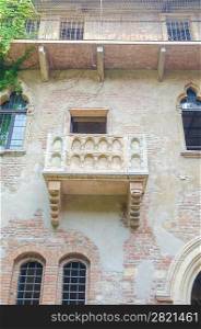 Famous Juliet balcony in Verona