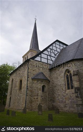 famous medieval village church in Bochum Stiepel