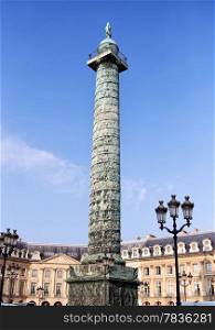 Famous Napoleon&rsquo;s column in Paris