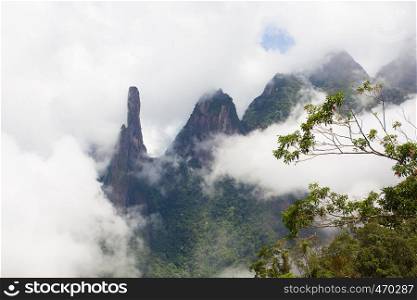 famous peaks of national park Serra dos Orgaos, Brazil