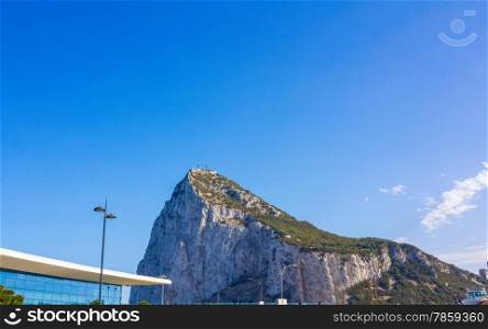 famous Rock of Gibraltar, Spain