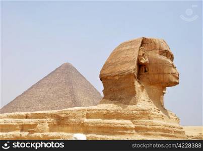 Famous site of Sphinx in Cairo,Egypt