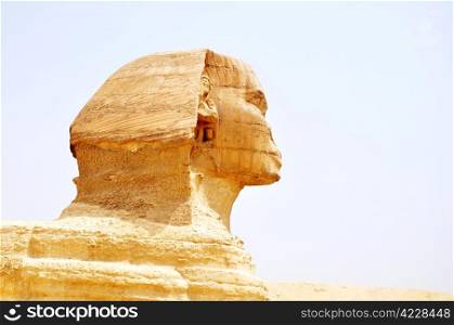 Famous site of Sphinx in Cairo,Egypt