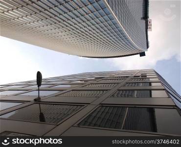 Famous skyscrapers in the financial district of London