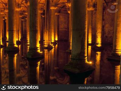 Famous tourist spot in Istanbul -Basilica Cistern