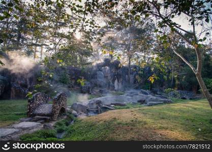 Fang Hot Spring National Park is part of Doi Pha Hom Pok National Park in Chiang Mai, Thailand (Filtered Images )