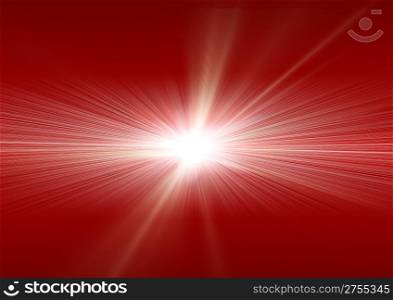 Fantastic explosion. Aano?aeiua lines of light, effect of a spectrum and movement of light streams