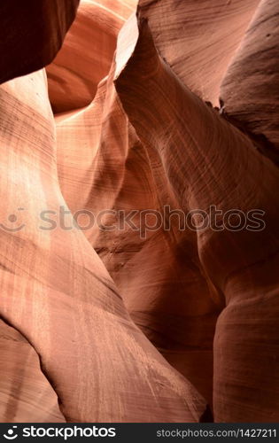 Fantastic patterns in Antelope Slot Canyon in Arizona.