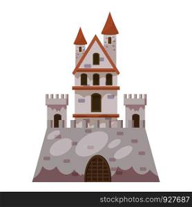 Fantasy castle icon. Cartoon illustration of castle vector icon for web design. Fantasy castle icon, cartoon style