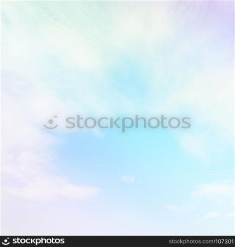 Fantasy fluffy cloud and sky abstract background with gradient color