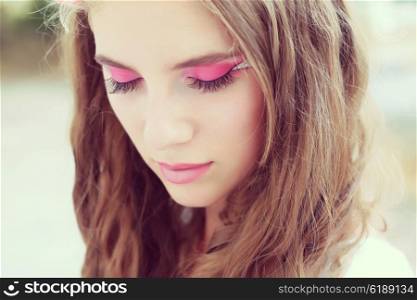fantasy make-up close-up