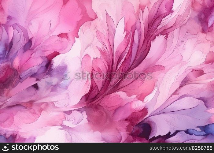 Fantasy purple clouds feather. Nature pattern. Generate Ai. Fantasy purple clouds feather. Generate Ai
