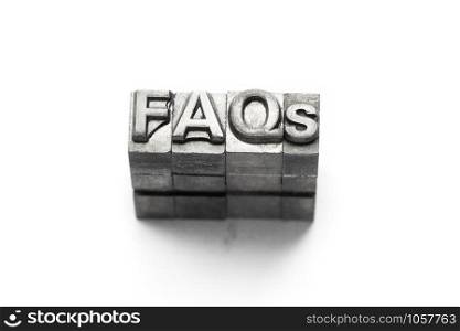 FAQ, FAQs, frequently, frequent, ask, question, letterpress