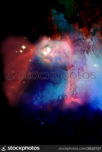 Far being shone nebula and star field against space. &amp;quot;Elements of this image furnished by NASA&amp;quot;.