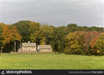 Farm House in the country of New England, Connecticut, USA