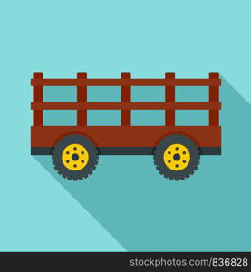Farm tow icon. Flat illustration of farm tow vector icon for web design. Farm tow icon, flat style