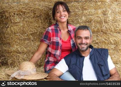 Farmer couple