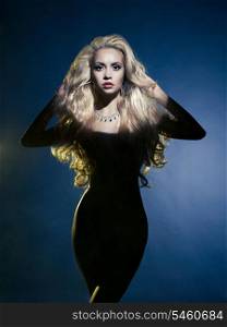 Fashion art photo of sexual beauty blonde