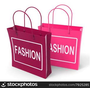 Fashion Bags Representing Fashionable and Trendy Products