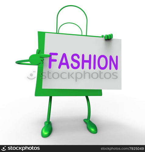 Fashion Bags Showing Fashionable and Trendy Products