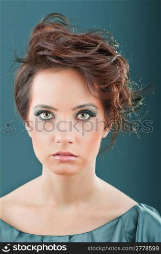 Fashion beauty concept with attractive woman