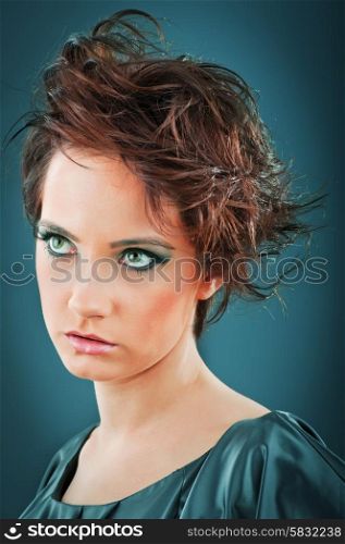 Fashion beauty concept with attractive woman
