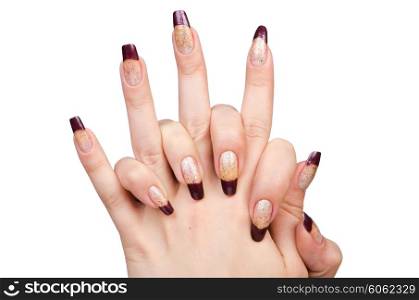 Fashion concept with nail art