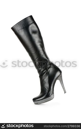 Fashion concept with woman top boots