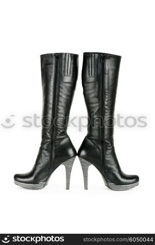 Fashion concept with woman top boots