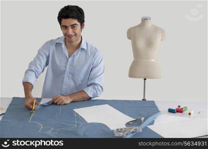 Fashion designer working in fashion studio