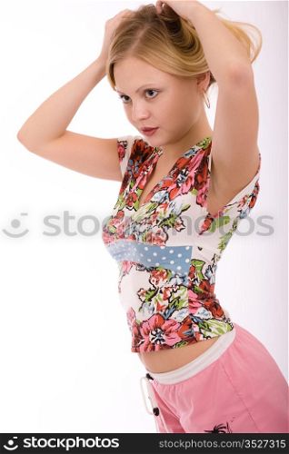 Fashion portrait of a girl