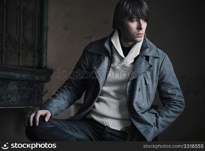 Fashion style photo of a handsome guy