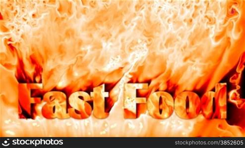 Fast food fire background