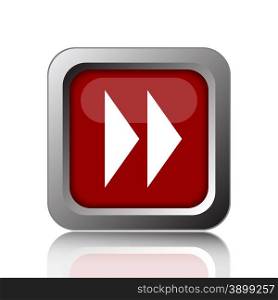 Fast forward sign icon. Internet button on white background