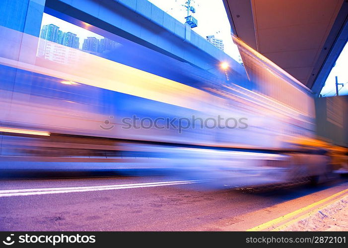 Fast moving bus