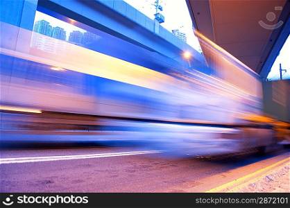 Fast moving bus