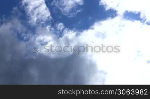 Fast moving clouds - time lapse