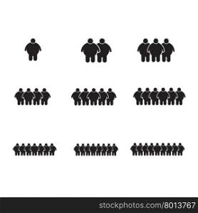 Fat People Icon Illustration design&#xA;