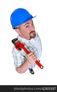 Fat plumber holding tool