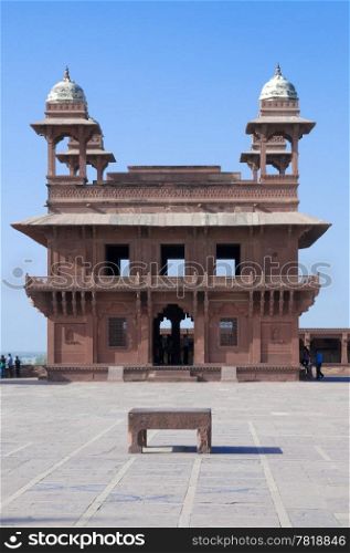 Fatehpur Sikri in Agra district, Uttar Pradesh, India. It was built by the great Mughal emperor, Akbar beginning in 1570.