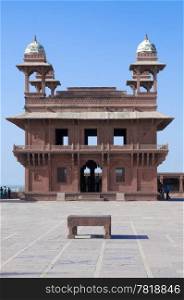 Fatehpur Sikri in Agra district, Uttar Pradesh, India. It was built by the great Mughal emperor, Akbar beginning in 1570.