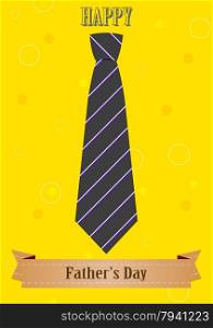 Father&amp;#39;s Day abstract retro vintage background with tie and ribbon