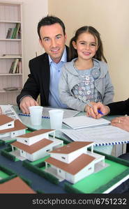 Father and daughter in architect firm