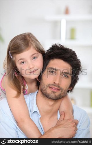Father and daughter spending quality time together