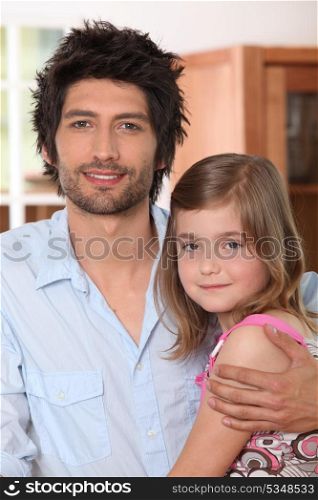 father with daughter